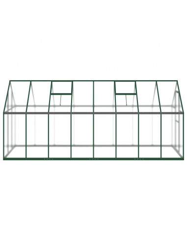 Telaio Serra con Base Verde 445x169x195 cm in Alluminio