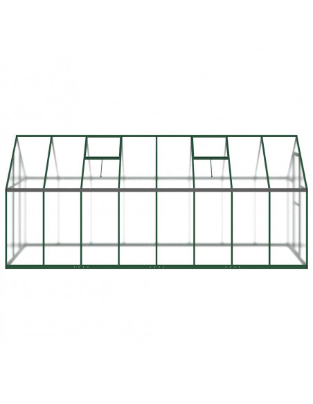 Telaio Serra con Base Verde 445x169x195 cm in Alluminio