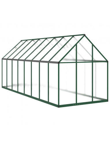 Telaio Serra con Base Verde 445x169x195 cm in Alluminio