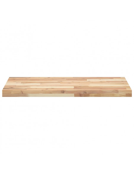 Piano da Bagno Non Trattato 100x50x4cm Legno Massello di Acacia