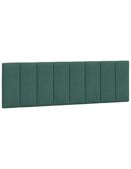 Cuscino Testiera Verde Scuro 160 cm in Velluto