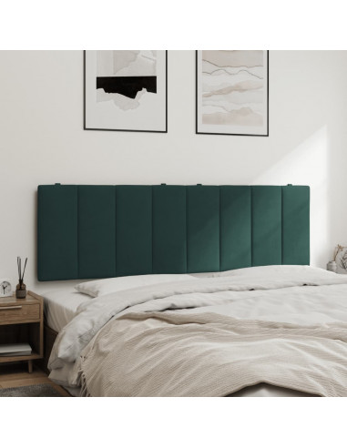Cuscino Testiera Verde Scuro 160 cm in Velluto