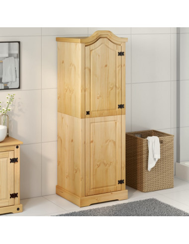 Armadio Corona 55x52x170 cm in Legno Massello di Pino
