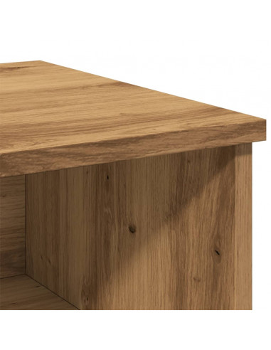 Comodino Rovere Artigianale 40x36x65 cm in Legno Multistrato