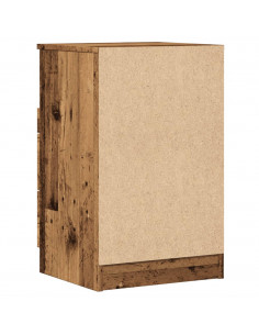 Comodino Legno Vecchio 40x36x65 cm in Legno Multistrato 2