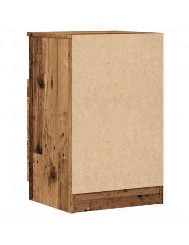 Comodino Legno Vecchio 40x36x65 cm in Legno Multistrato