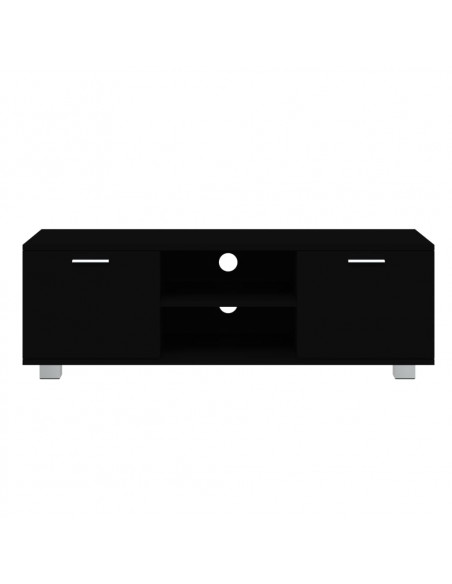 Mobile Porta TV Nero 120x40,5x35 cm in Legno Multistrato
