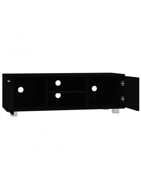 Mobile Porta TV Nero 120x40,5x35 cm in Legno Multistrato