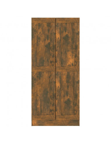 Comodino Rovere Fumo 82,5x30,5x185,5 cm in Legno Multistrato