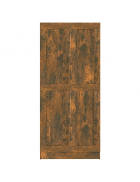 Comodino Rovere Fumo 82,5x30,5x185,5 cm in Legno Multistrato