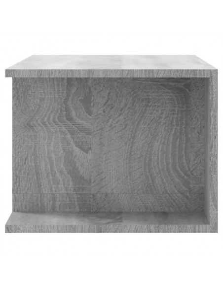 Mobile Porta TV con Luci LED Grigio Sonoma 90x39x30 cm