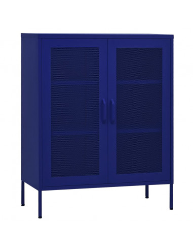 Armadietto Blu Marino 80x35x101,5 cm in Acciaio