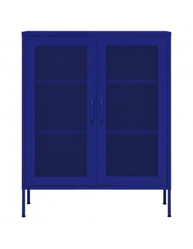 Armadietto Blu Marino 80x35x101,5 cm in Acciaio