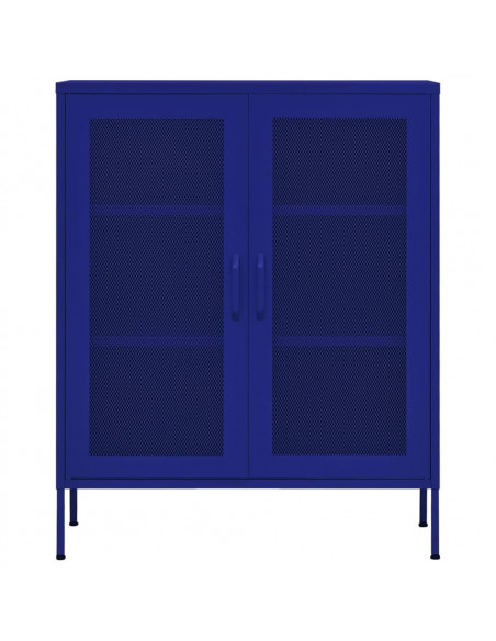 Armadietto Blu Marino 80x35x101,5 cm in Acciaio