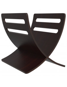 Portariviste da Pavimento in Legno Marrone 2