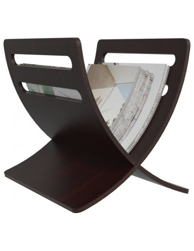 Portariviste da Pavimento in Legno Marrone