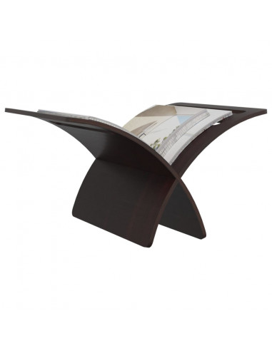 Portariviste da Pavimento in Legno Marrone