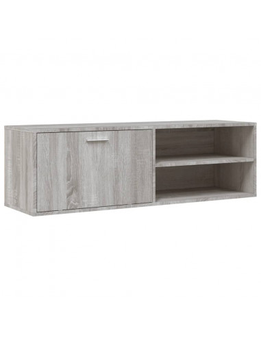 Mobile Porta TV Grigio Sonoma 120x34x37 cm in Legno Multistrato