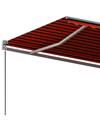 Tenda da Sole Autoportante Automatica 450x350cm Arancio Marrone