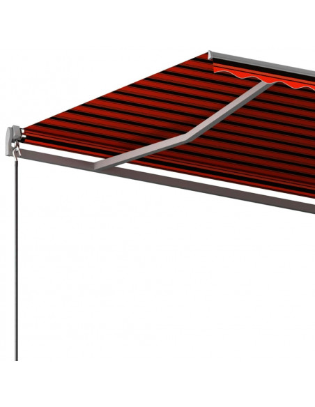 Tenda da Sole Autoportante Automatica 450x350cm Arancio Marrone