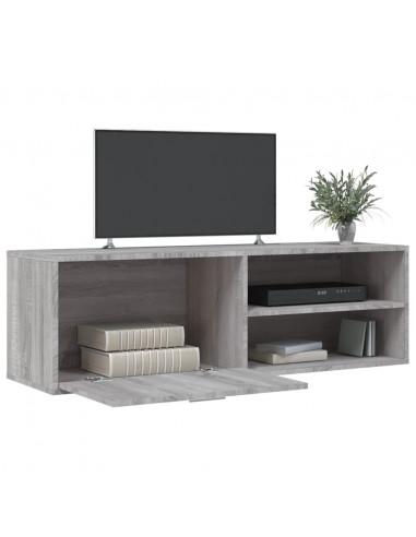 Mobile Porta TV Grigio Sonoma 120x34x37 cm in Legno Multistrato