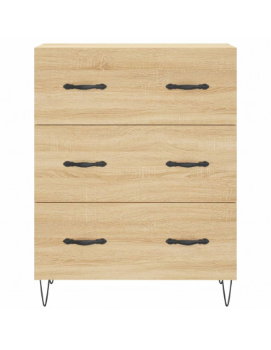 Credenza Rovere Sonoma 69,5x34x180 cm in Legno Multistrato