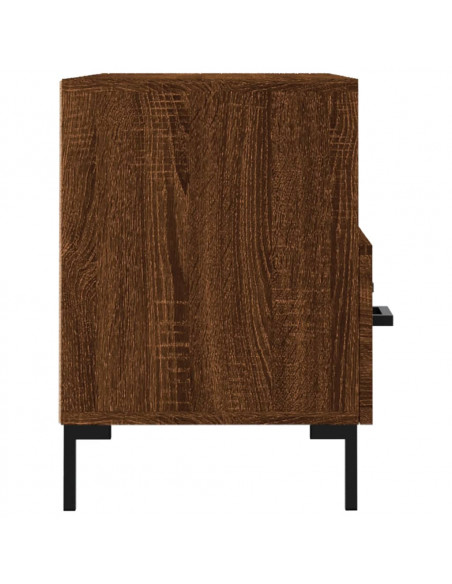 Mobile Porta TV Rovere Marrone 80x36x50 cm in Legno Multistrato
