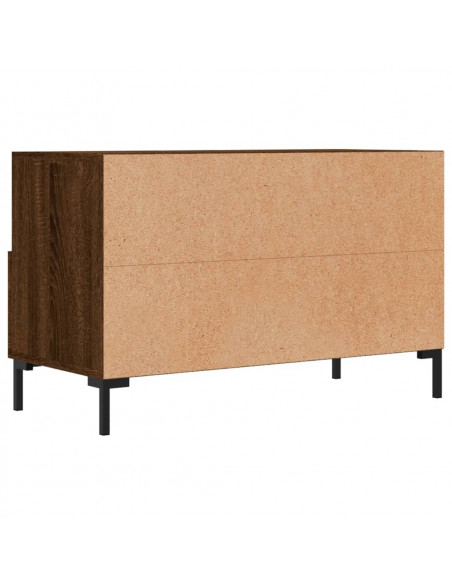 Mobile Porta TV Rovere Marrone 80x36x50 cm in Legno Multistrato
