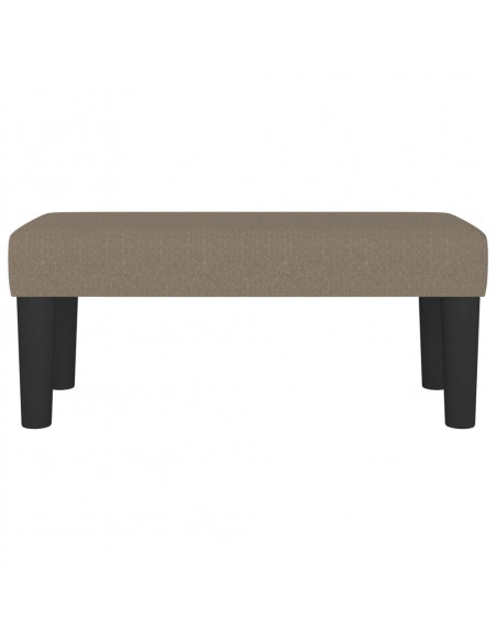 Panca Tortora 70x30x30 cm in Tessuto