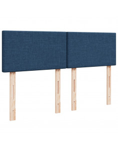 Giroletto a Molle con Materasso Blu 160x200 cm in Tessuto 2