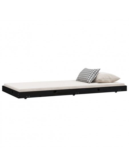 Giroletto Nero 75x190 cm in Legno Massello di Pino