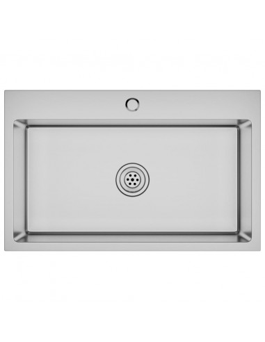 Lavello da Cucina Lavorato a Mano in Acciaio Inox