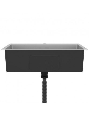 Lavello da Cucina Lavorato a Mano in Acciaio Inox