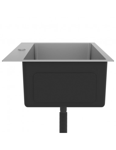 Lavello da Cucina Lavorato a Mano in Acciaio Inox