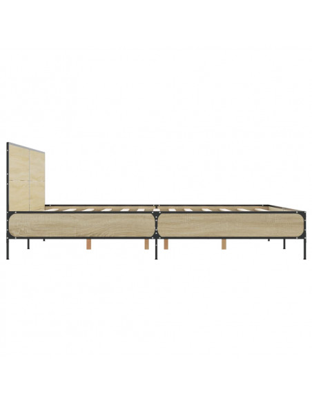 Giroletto Rovere Sonoma 140x200 cm in Legno Multistrato Metallo