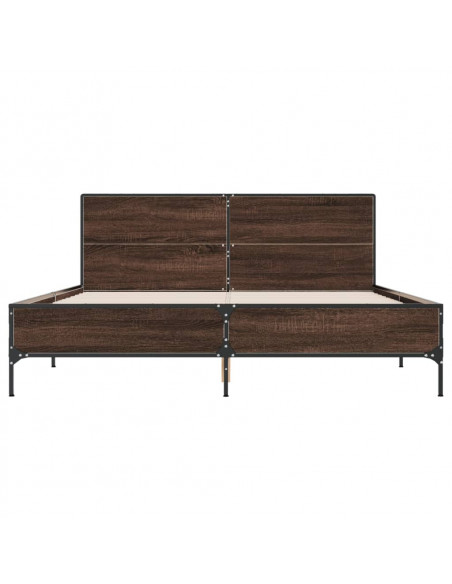 Giroletto Rovere Marrone 160x200cm in Legno Multistrato Metallo