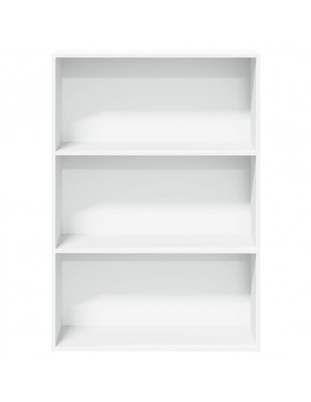 Libreria Bianca 80x30x114 cm in Legno Multistrato