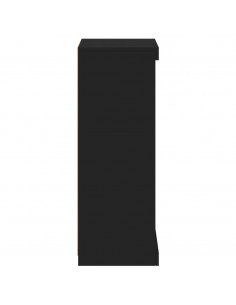 Credenza con Luci LED Nera 41x37x100 cm 2