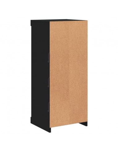 Credenza con Luci LED Nera 41x37x100 cm