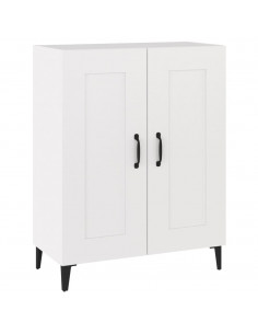 Credenza Bianca 69,5x34x90 cm in Legno Multistrato 2