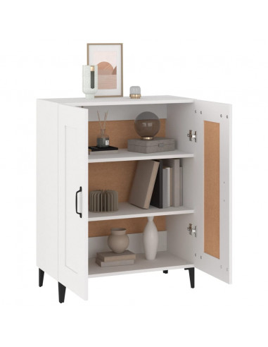 Credenza Bianca 69,5x34x90 cm in Legno Multistrato