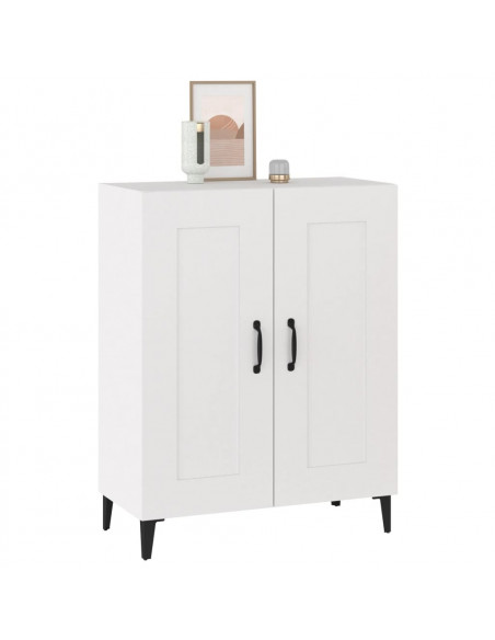 Credenza Bianca 69,5x34x90 cm in Legno Multistrato