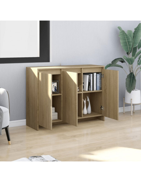 Credenza Rovere Sonoma 102x33x75 cm in Truciolato
