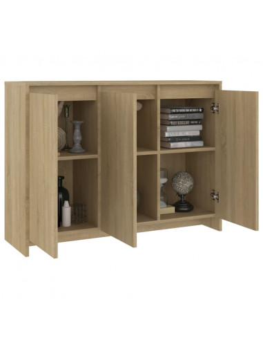 Credenza Rovere Sonoma 102x33x75 cm in Truciolato