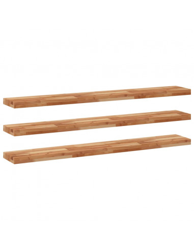 Mensole da Parete 3 pz 160x20x4 cm Legno Acacia Rifinito a Olio