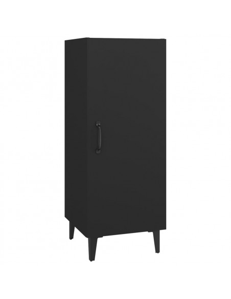 Credenza Nera 34,5x34x90 cm in Legno Multistrato
