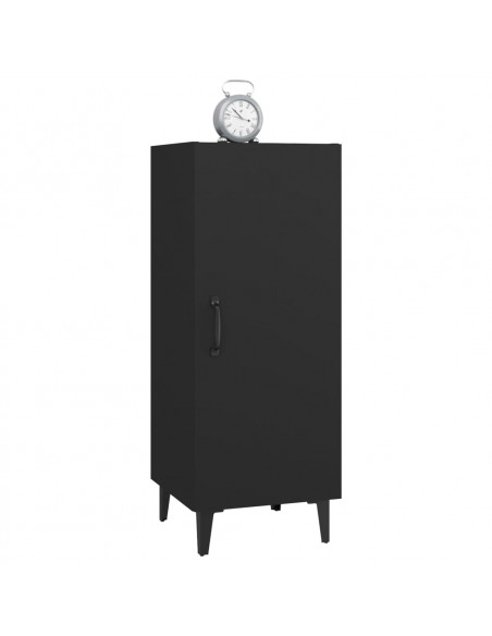 Credenza Nera 34,5x34x90 cm in Legno Multistrato