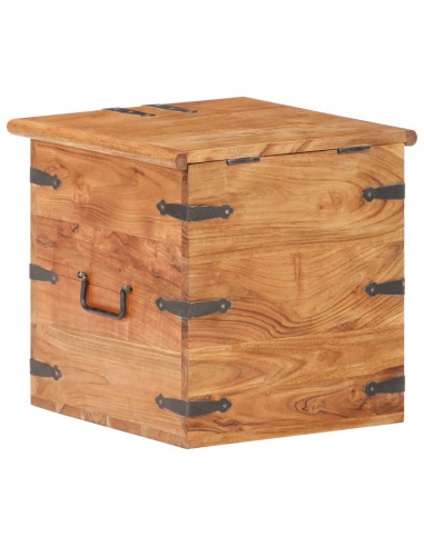 Baule 40x40x40 cm in Legno Massello di Acacia