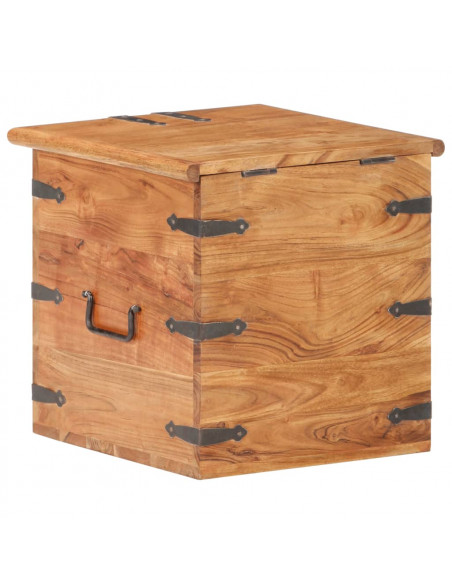 Baule 40x40x40 cm in Legno Massello di Acacia