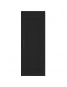 Credenza Nera 34,5x34x180 cm in Legno Multistrato 2